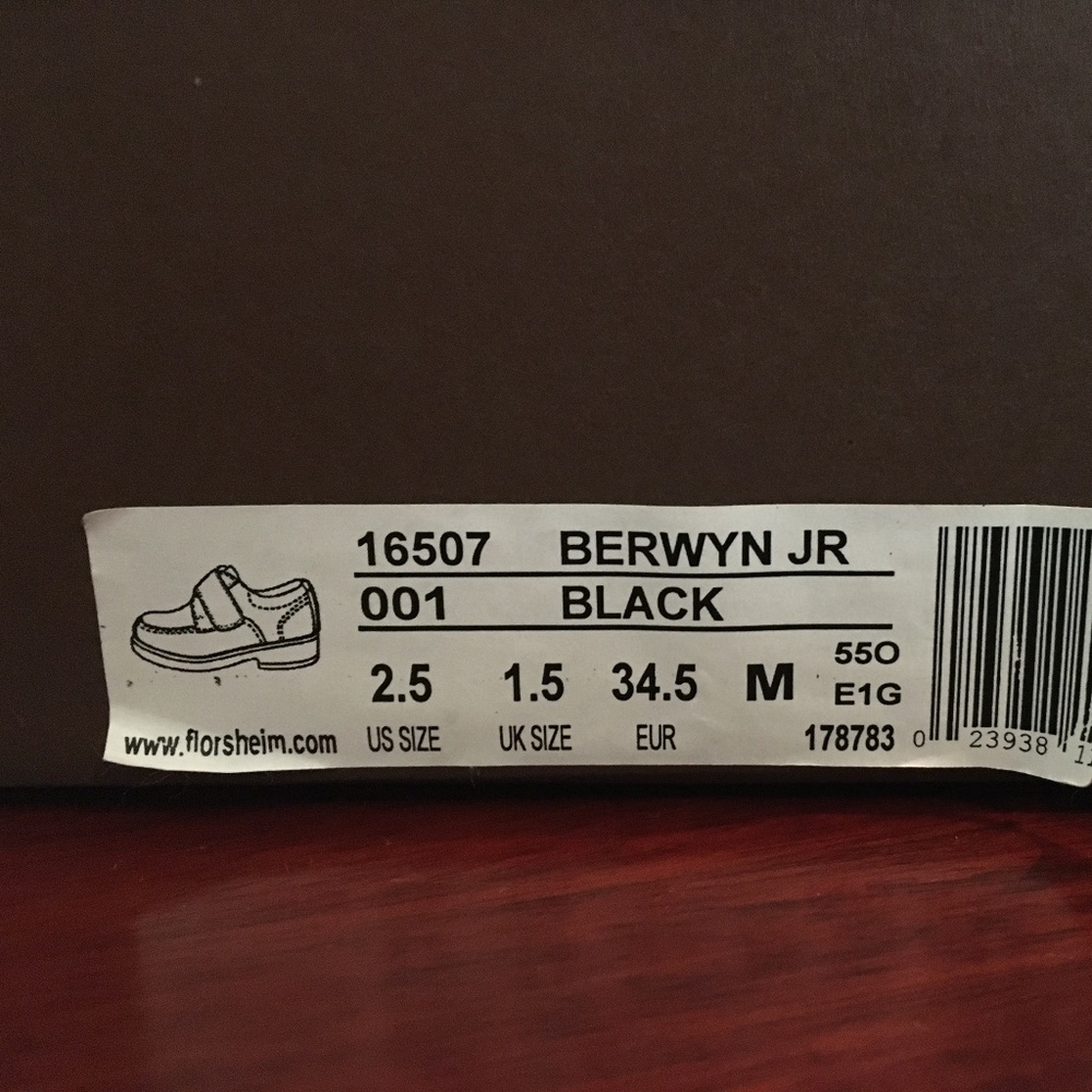 Florsheim Berwyn Jr Boys dress shoes - Size 2.5M - Picture 4 of 4